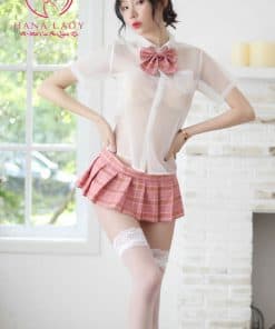 Cosplay học sinh caro nơ kẻ CP205 5 Cosplay học sinh caro nơ kẻ CP205 11