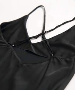 Váy ngủ lụa tơ xẻ tà cao cấp VN310 (Xanh, đỏ, đen) 9 Váy ngủ lụa tơ xẻ tà cao cấp VN310 (Xanh, đỏ, đen) 20