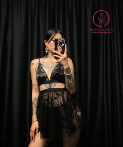 Váy ngủ ren cánh chim cách điệu cao cấp VN311 13