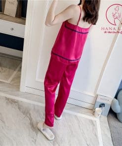 Đồ bộ lụa mặc nhà quần dài áo 2 dây PJ247 7 Đồ bộ lụa mặc nhà quần dài áo 2 dây PJ247 15