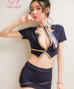 Cosplay tiếp viên hàn không xanh sexy CP207 3 Cosplay tiếp viên hàn không xanh sexy CP207 8