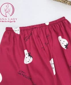 Bộ ngủ lụa dâu tây đỏ siêu yêu (tặng kèm mút ngực) PJ253 8 Bộ ngủ lụa dâu tây đỏ siêu yêu (tặng kèm mút ngực) PJ253 17