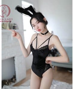 Cosplay thỏ nhung phối ren bodysuit sexy CP212 13 Cosplay thỏ nhung phối ren bodysuit sexy CP212 25