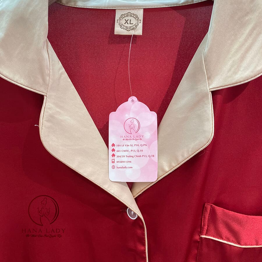 Pijama lụa tơ cao cấp đỏ trơn phối cổ sang trọng PJ246 9 Pijama lụa tơ cao cấp đỏ trơn phối cổ sang trọng PJ246 14