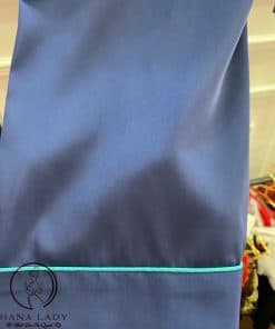 Pijama lụa tay cộc xanh thêu túi cao cấp PJ271 3 Pijama lụa tay cộc xanh thêu túi cao cấp PJ271 7