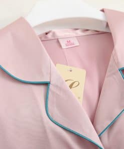 Pijama lụa tơ cộc hồng tím cao cấp PJ273 3 Pijama lụa tơ cộc hồng tím cao cấp PJ273 11