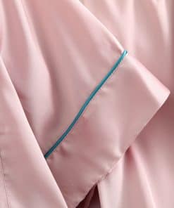 Pijama lụa tơ cộc hồng tím cao cấp PJ273 9 Pijama lụa tơ cộc hồng tím cao cấp PJ273 17