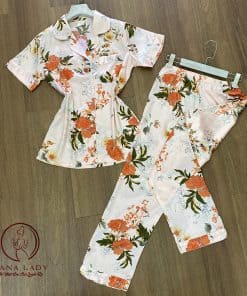 Bộ ngủ pijama lụa tơ họa tiết hoa quỳnh cao cấp PJ262 7 Bộ ngủ pijama lụa tơ họa tiết hoa quỳnh cao cấp PJ262 13