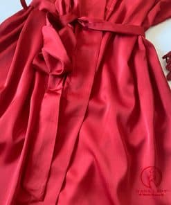 Áo choàng ngủ lụa phối ren cao cấp VN326 17