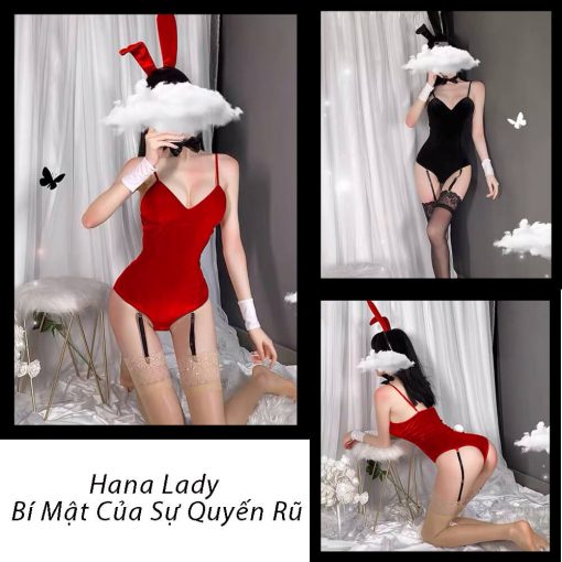 Đồ Ngủ Cosplay Thỏ Nhung Sexy Đủ Phụ Kiện Cp120 Hana Lady