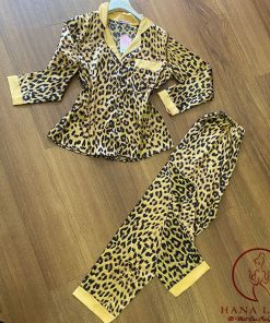 Pijama lụa satin họa tiết da beo PJ287 6 Pijama lụa satin họa tiết da beo PJ287 14