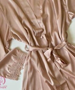 Áo choàng ngủ lụa phối ren cao cấp VN326 23