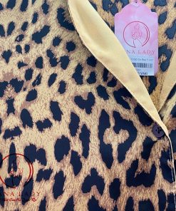 Pijama lụa satin họa tiết da beo PJ287 4 Pijama lụa satin họa tiết da beo PJ287 12