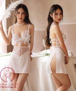 Váy ngủ ren xuyên thấu xẻ tà cao quyến rũ VN342 9