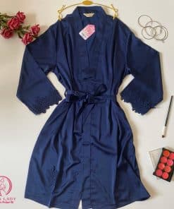 Áo choàng ngủ lụa phối ren cao cấp VN326 22