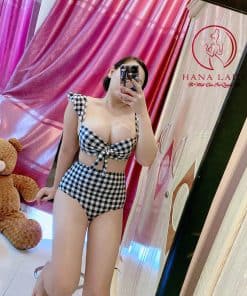 Bikini 2 mảnh tay cánh tiên sọc caro nâng ngực BN099 3 Bikini 2 mảnh tay cánh tiên sọc caro nâng ngực BN099 12