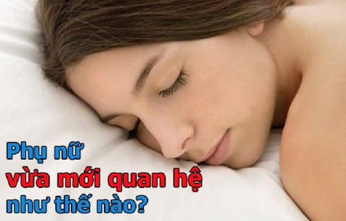 cách nhận biết phụ nữ mới quan hệ xong 1