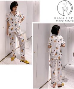 Pijama lụa tơ TNQD cao cấp họa tiết quả thơm PJ312 3 Pijama lụa tơ TNQD cao cấp họa tiết quả thơm PJ312 2