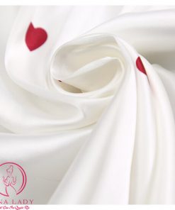 Bộ ngủ lụa 2 dây cao cấp tim trắng PJ337 5 Bộ ngủ lụa 2 dây cao cấp tim trắng PJ337 10