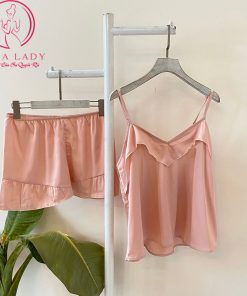 Bộ ngủ lụa 2 dây bèo lụa Thái Tuấn cao cấp PJ349D 12 Bộ ngủ lụa 2 dây bèo lụa Thái Tuấn cao cấp PJ349D 26