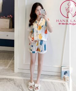 Pijama lụa tơ mềm mịn họa tiết thỏ nhiều màu PJ331 3 Pijama lụa tơ mềm mịn họa tiết thỏ nhiều màu PJ331 7