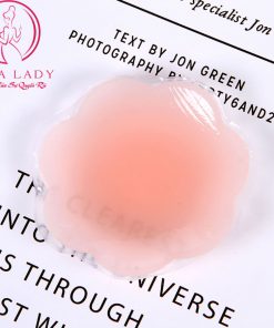 Miếng dán nhũ hoa silicon cao cấp hình hoa (có miếng thông hơi đầu ti) DT04 9