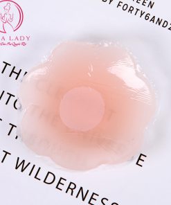 Miếng dán nhũ hoa silicon cao cấp hình hoa (có miếng thông hơi đầu ti) DT04 7