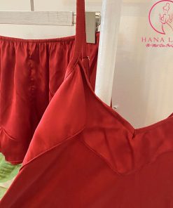 Bộ ngủ lụa 2 dây bèo lụa Thái Tuấn cao cấp PJ349D 6 Bộ ngủ lụa 2 dây bèo lụa Thái Tuấn cao cấp PJ349D 20