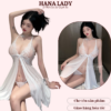 Váy ngủ voan lụa xẻ tà đỏ sexy VN090R 2 Váy ngủ voan lụa xẻ tà đỏ sexy VN090R 2