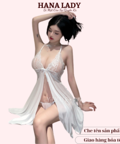 Váy ngủ voan lụa xẻ tà đỏ sexy VN090R 7 Váy ngủ voan lụa xẻ tà đỏ sexy VN090R 18