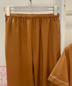 Pijama lụa giấy mềm mịn (may kĩ) cộc trơn PJ364 10 Pijama lụa giấy mềm mịn (may kĩ) cộc trơn PJ364 20