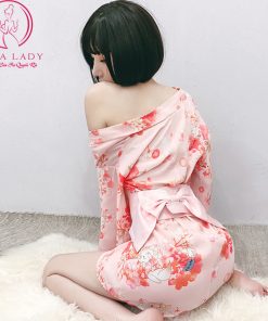 Cosplay Kimono Lụa Hoa Mai Cao Cấp CP226 12