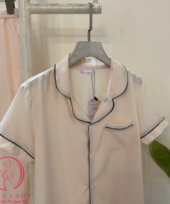 Pijama lụa giấy mềm mịn (may kĩ) cộc trơn PJ364 8 Pijama lụa giấy mềm mịn (may kĩ) cộc trơn PJ364 18