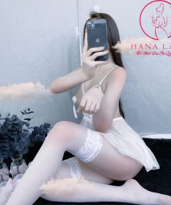 Váy Ngủ Xuyên Thấu Hở Ngực + Quần Không Đáy Sexy VN314W 7 đầm ngủ xuyên thấu