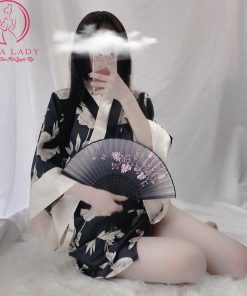 Cosplay kimono hoa anh đào đen sexy CP232 3 Cosplay kimono hoa anh đào đen sexy CP232 9