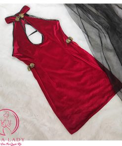 Cosplay sườn xám xẻ tà đan dây sexy CP189R 5 Cosplay sườn xám xẻ tà đan dây sexy CP189R 10