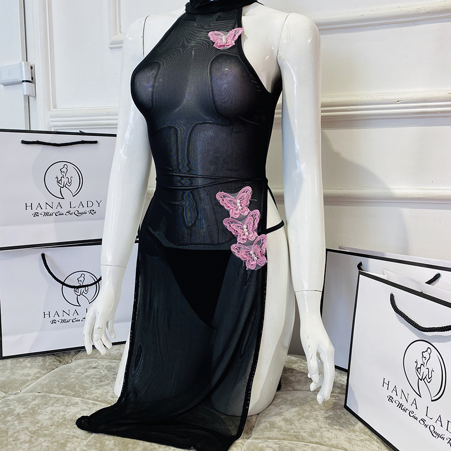 Cosplay sườn xám xuyên thấu cao cấp CP229 14