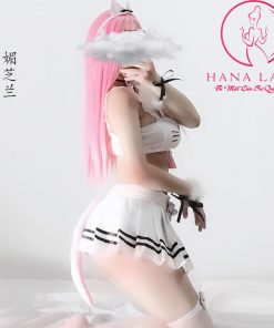 Cosplay mèo trắng bông cute CP235 6 Cosplay mèo trắng bông cute CP235 12