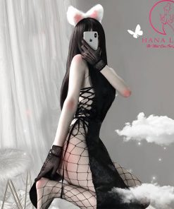 Cosplay sườn xám xẻ tà đan hông lụa gấm cao cấp CP234 9 Cosplay sườn xám xẻ tà đan hông lụa gấm cao cấp CP234 17