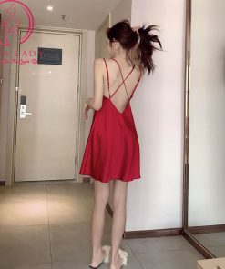 Váy ngủ lụa dây lưng cúp ngực cao cấp VN399 6 Váy ngủ lụa dây lưng cúp ngực cao cấp VN399 12