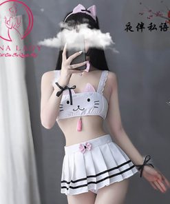 Cosplay mèo trắng bông cute CP235 4 Cosplay mèo trắng bông cute CP235 10