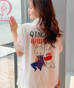 Pijama lục tơ trơn TNQD Gucci cao cấp - trắng PJ397 6