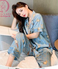 Pijama lụa tơ TNQD Gucci cao cấp PJ399 8 Pijama lụa tơ TNQD Gucci cao cấp PJ399 16