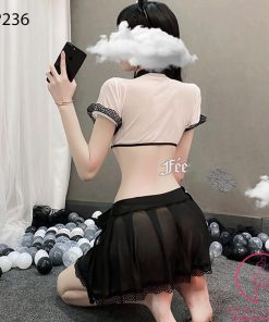 Cosplay hầu gái croptop xuyên thấu xinh xắn CP236 3 Cosplay hầu gái croptop xuyên thấu xinh xắn CP236 9