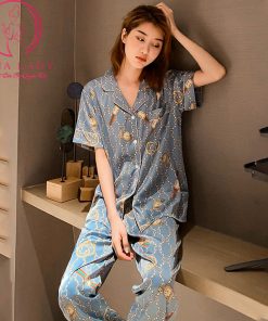 Pijama lụa tơ TNQD Gucci cao cấp PJ399 9 Pijama lụa tơ TNQD Gucci cao cấp PJ399 17