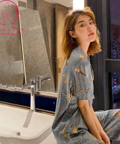 Pijama lụa tơ TNQD Gucci cao cấp PJ399 7 Pijama lụa tơ TNQD Gucci cao cấp PJ399 15