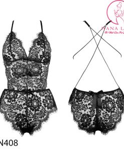 Bodysuit ren dây lưng sexy VN408 7 Bodysuit ren dây lưng sexy VN408 17