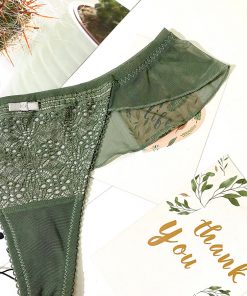 Quần lọt khe bèo ren cao cấp - Xanh LK063G 7