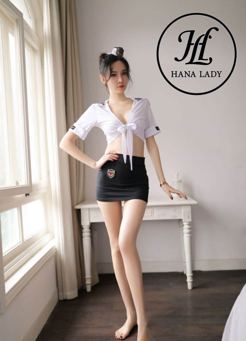 Cosplay Police thun cotton cột eo sexy CP170 16