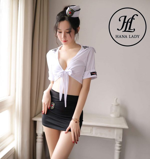 Cosplay Police thun cotton cột eo sexy CP170 14